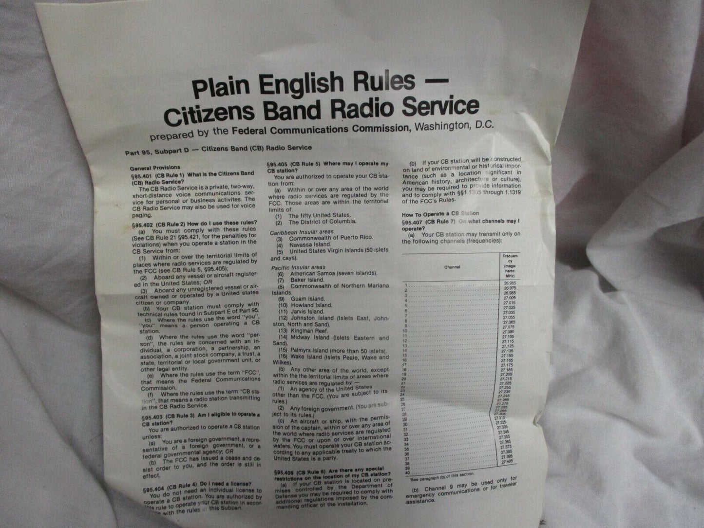 General Electric GE Compact Mobile CB Transceiver