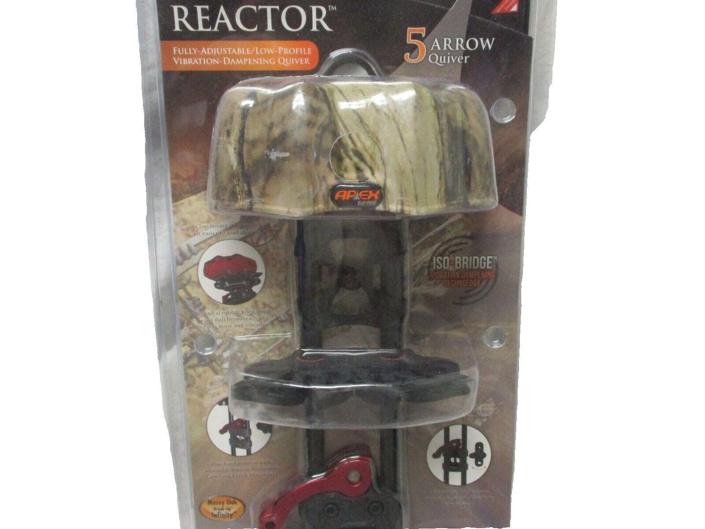 Apex Reactor Crossbow Quiver 5 Arrow Camo AG215E
