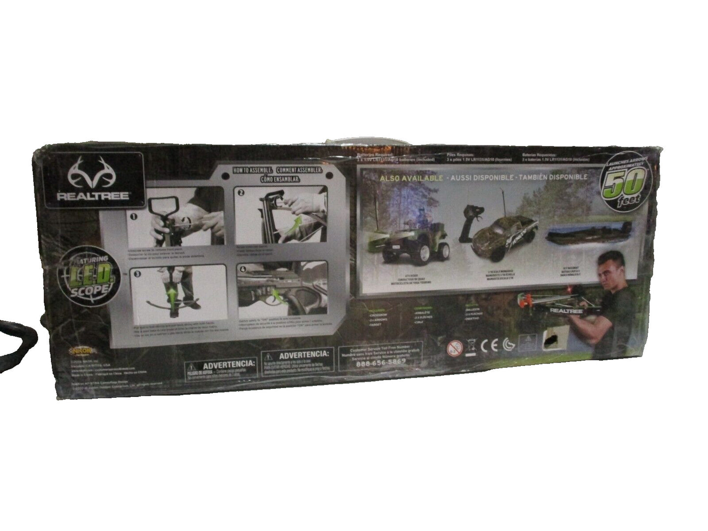 Realtree Compand Crossbow Set With LED Scope Batteries Not Included