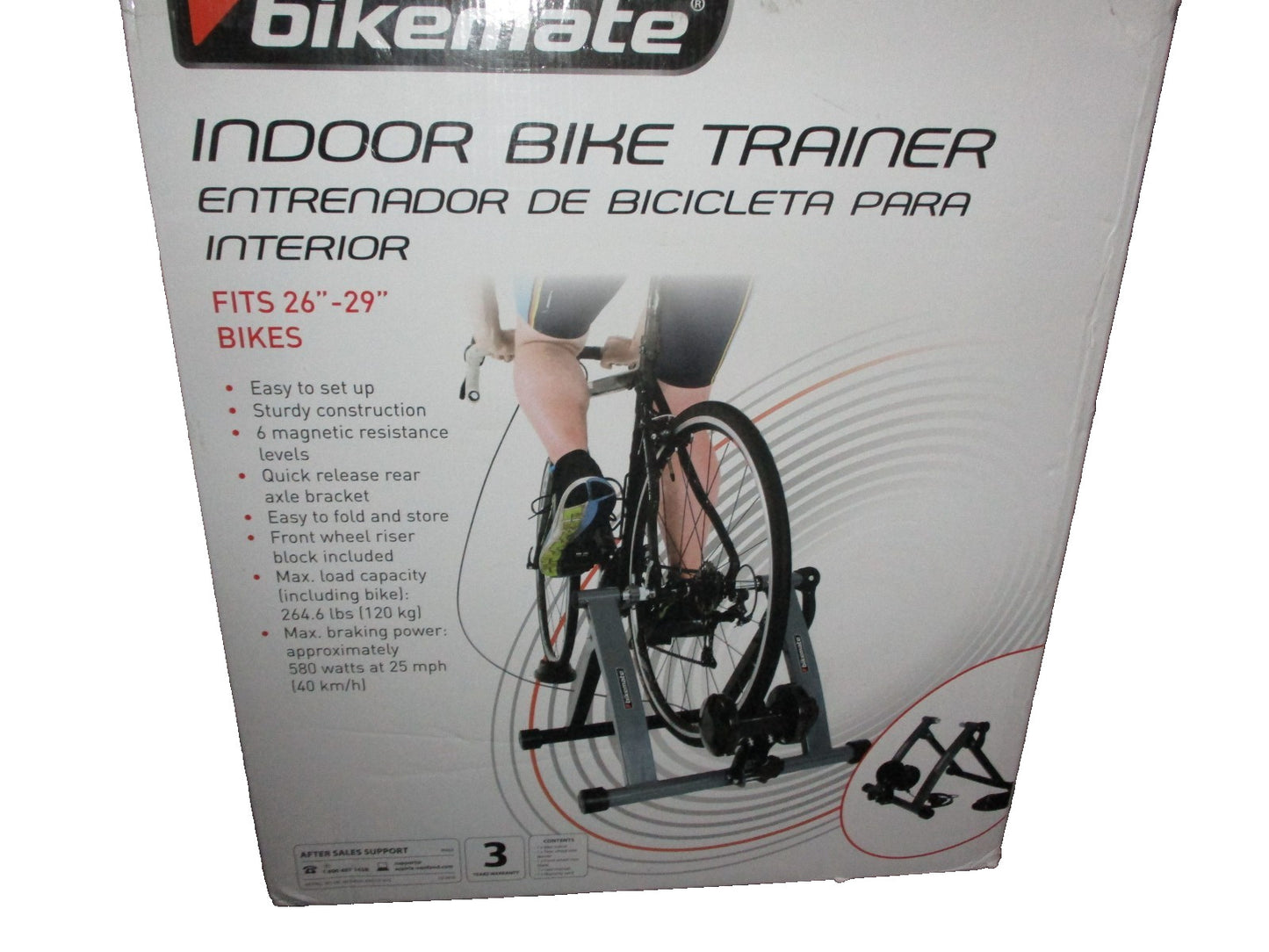 BikeMate Indoor Bike Trainer  Indoor Bike Trainer Fits 26" to 29" Bikes