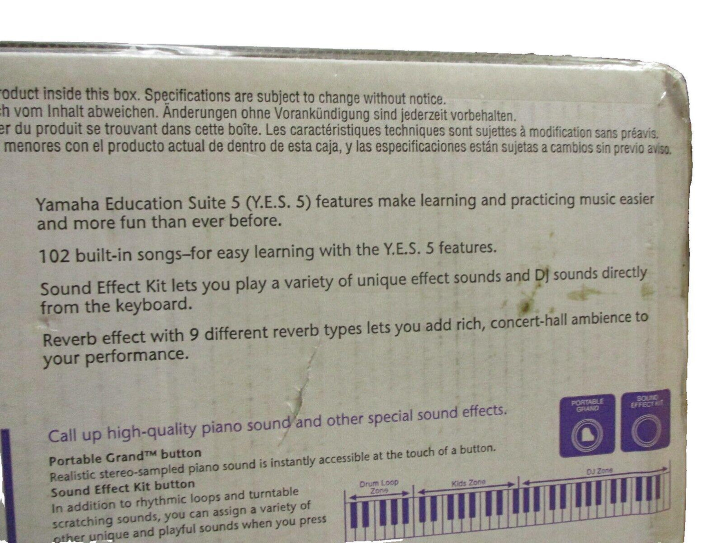 Yamaha YPT-210 Keyboard Black - 61 Keys New Old Stock