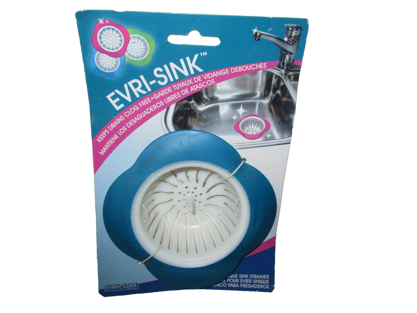 Evri-Sink Sink Strainer with Large Wide Rim, Tool for Kitchen Sinks