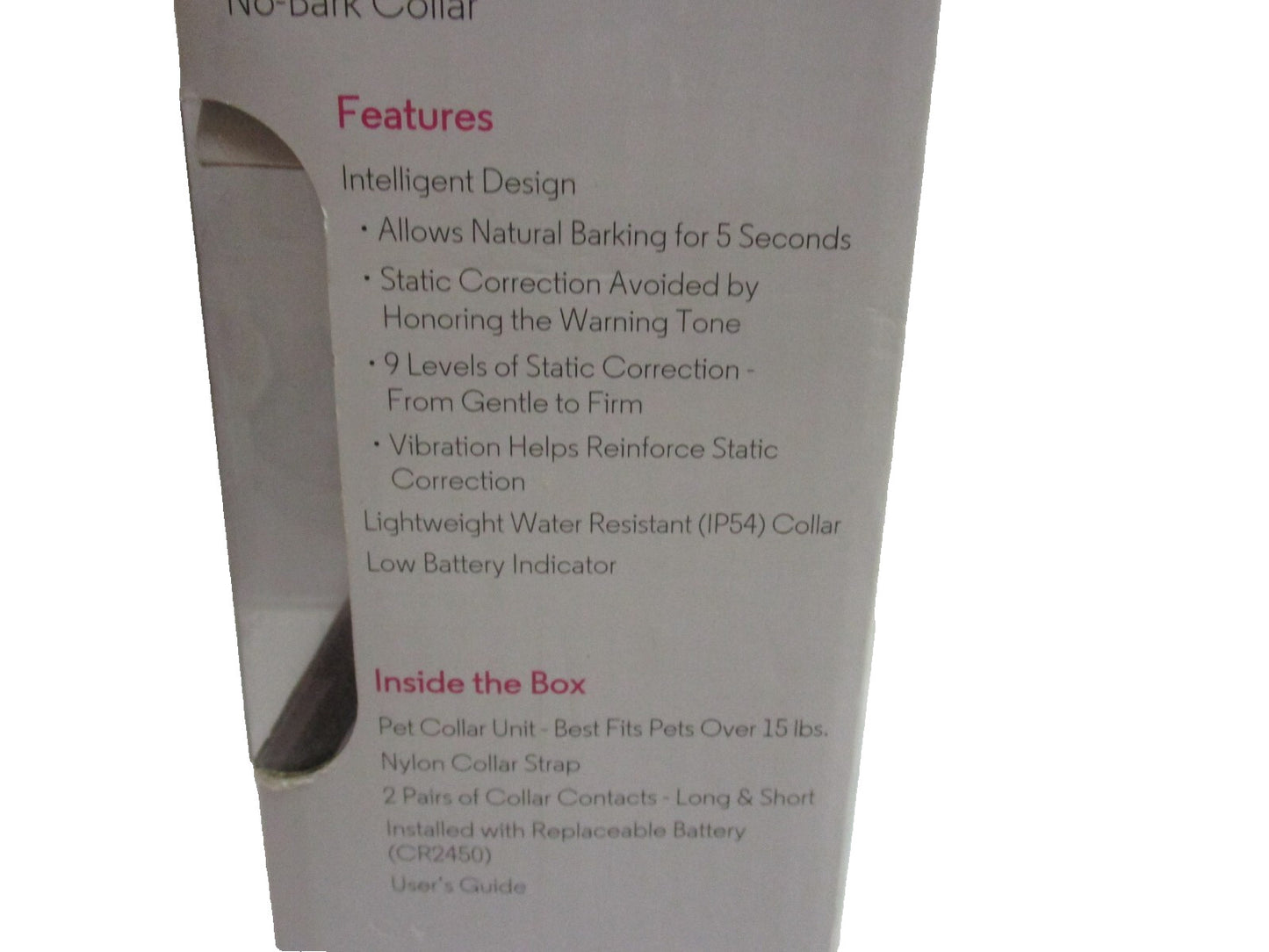 Motorola Dog No Bark Collar SCOUTBARK100