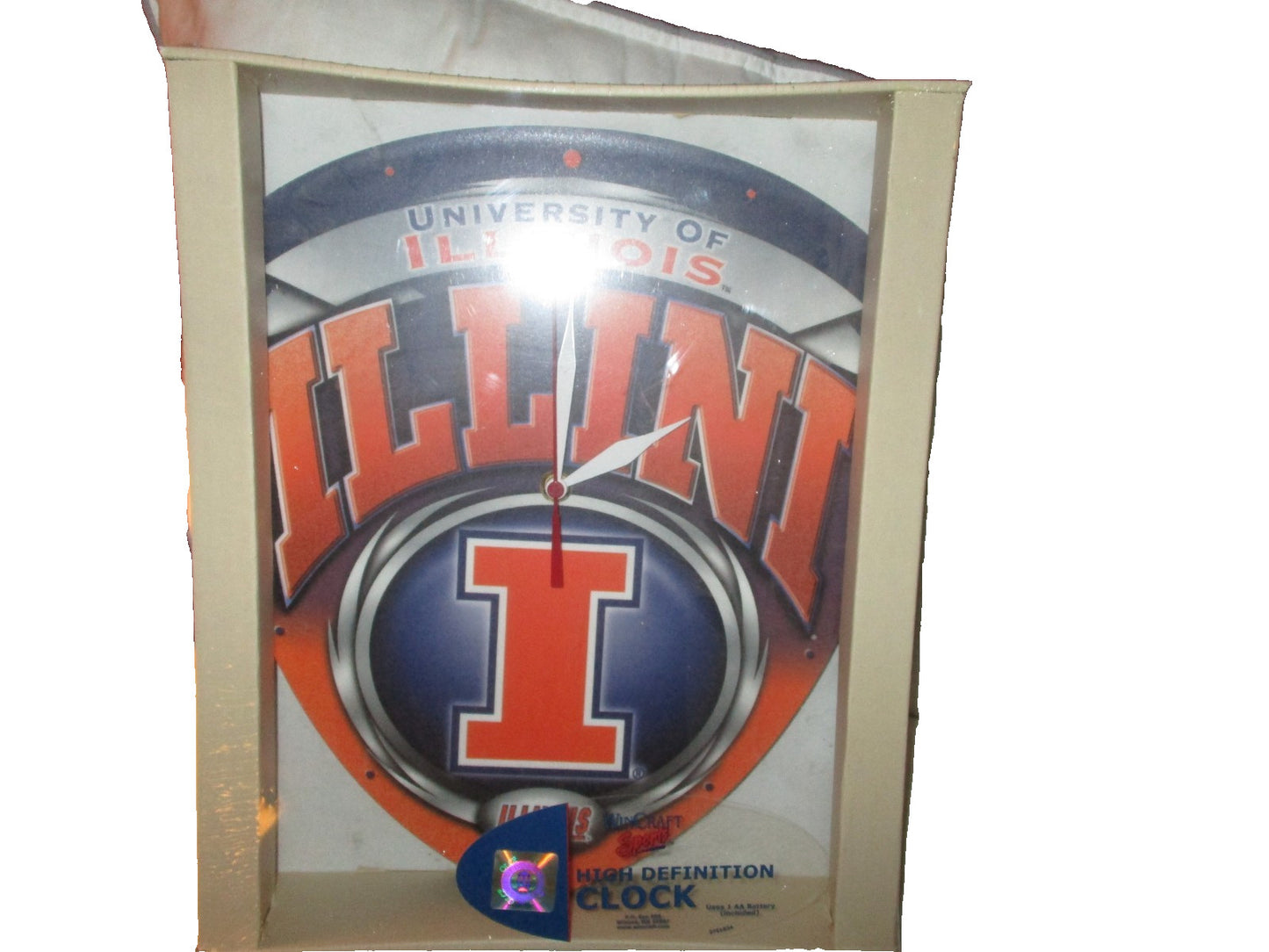 Wincraft Sports University of Illinois High Definition Clock Vintage
