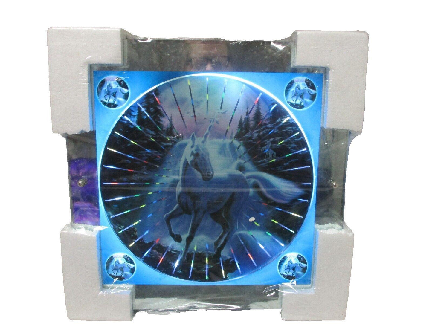Motion Flashing Mirror 14" x 14" light up Unicorn Wall Hanging Piece