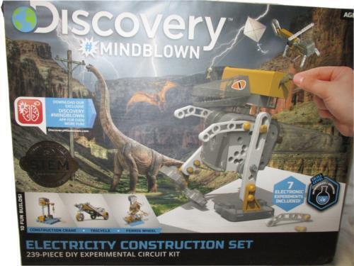 Discovery #MINDBLOWN Electricity Construction Set, 10 Robotic Build Kits & 7 Ele