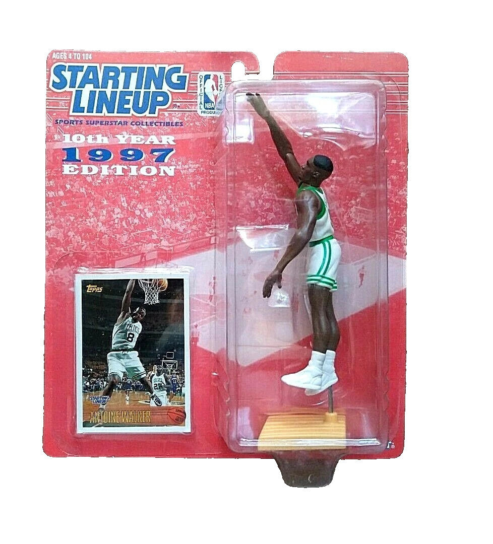 1997 Kenner Starting Lineup Antoine Walker Action Figure & Trading Card