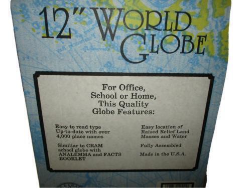 Blue Ocean 12in. Tabletop Globe, Champagne Base