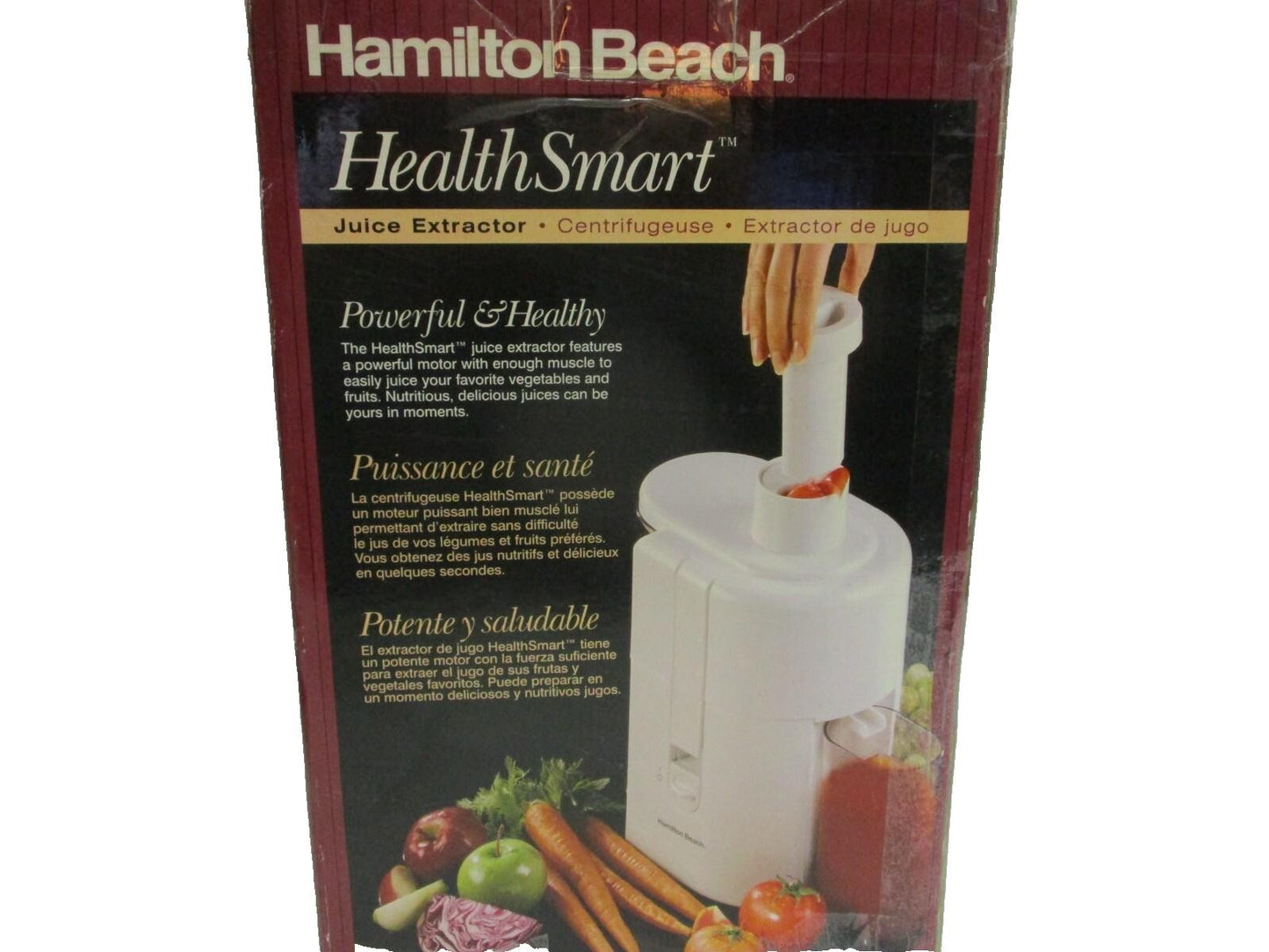 Vintage Hamilton Beach Juice Extractor Model 67150 Health Smart