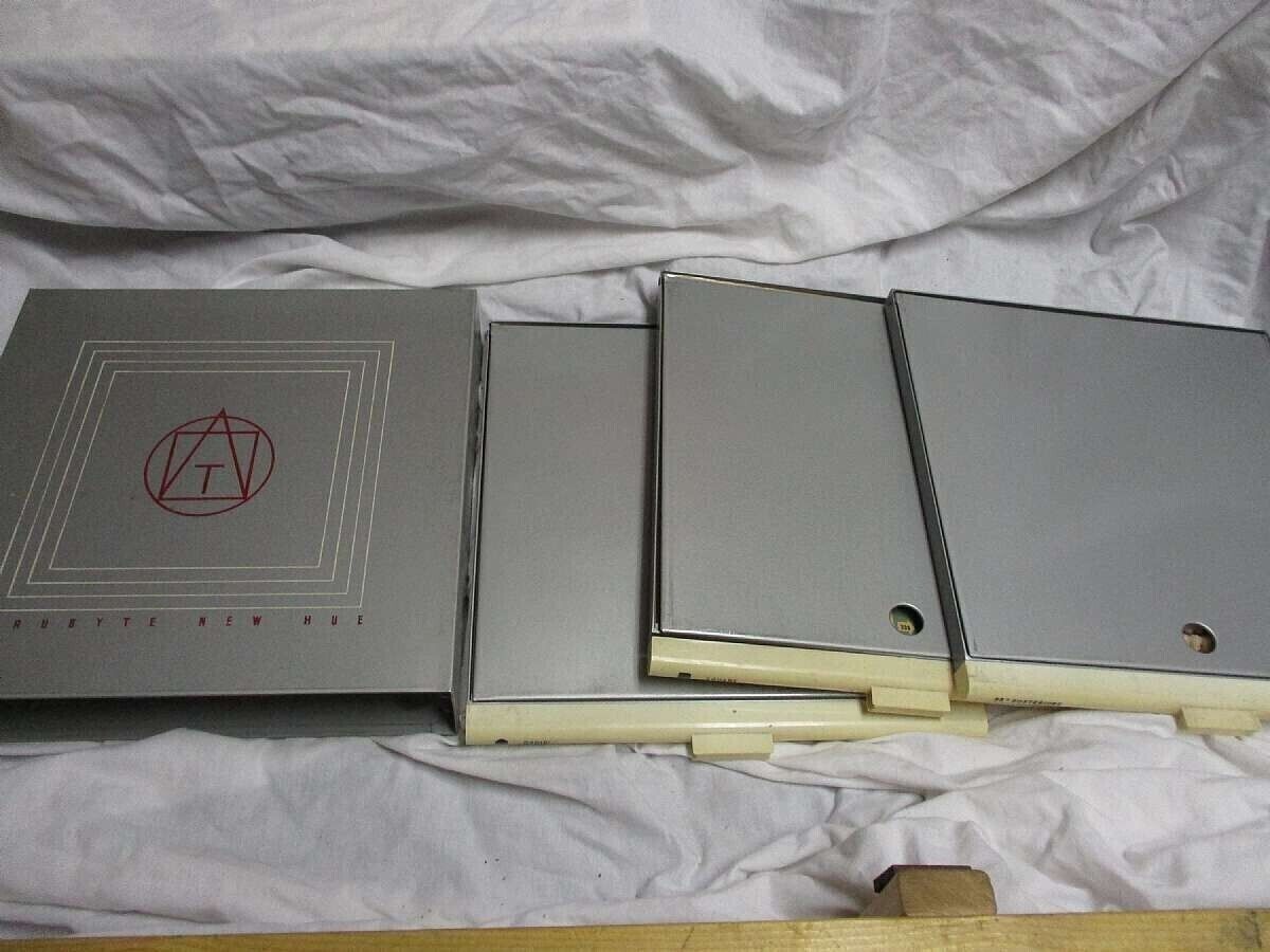 1950's Trubyte New Hue 3 Tray Case Dentist Teeth Mold Sample Guides