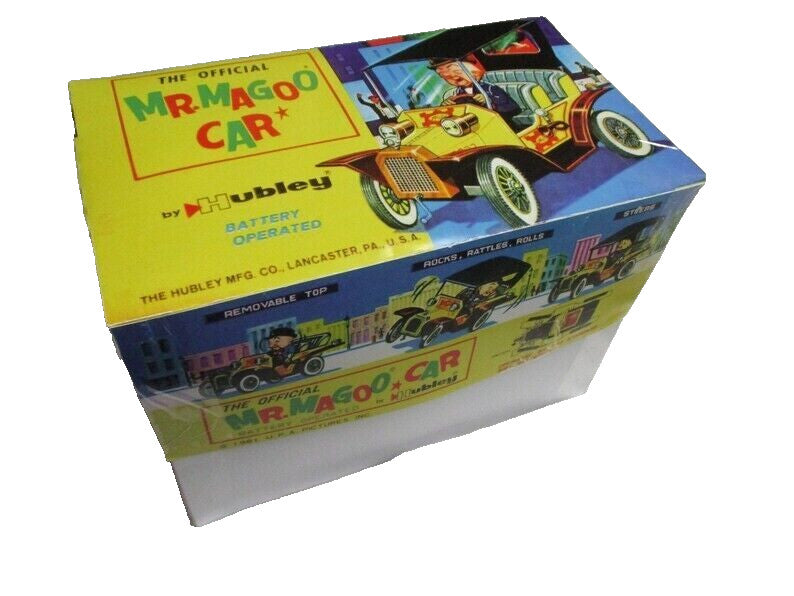 Vintage 1961 Hubley Battery Operated The Official Mr. Magoo Tin Car Top not incl
