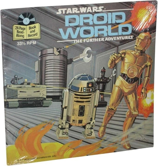 Buena Vista Records Star Wars Vintage 33 1/3 RPM Record w/ Read Along Book