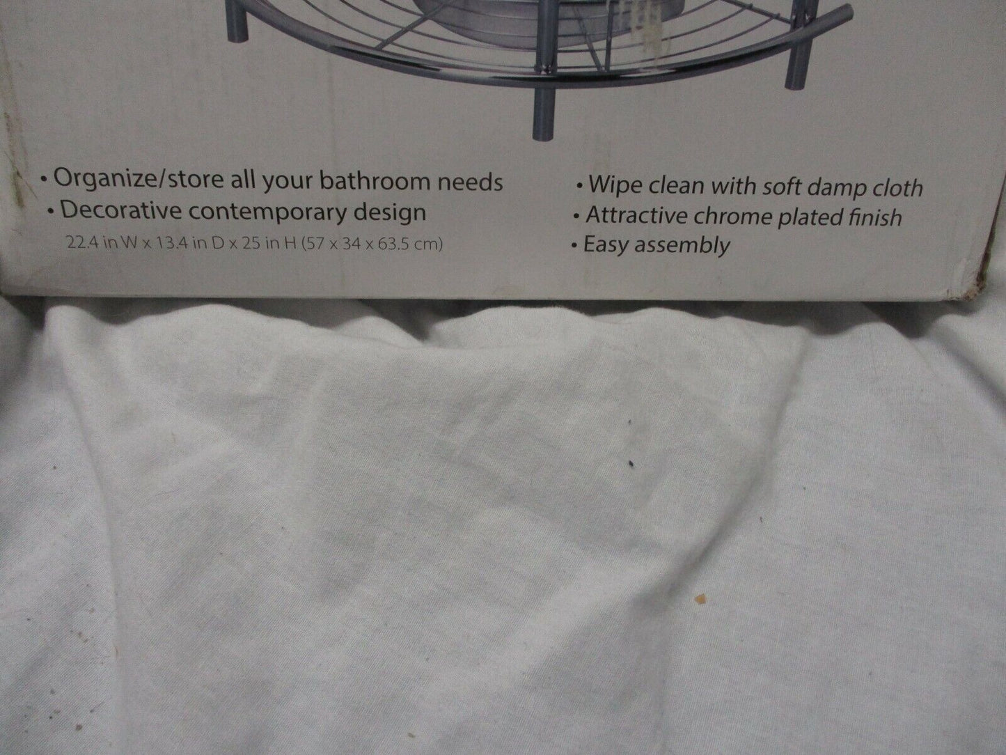 Creative Bath Products Complete Collection Under Pedestal Sink, Chrome