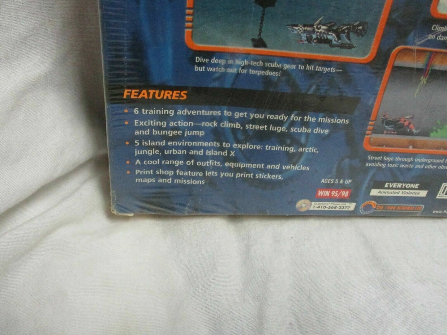 NEW Action Man: Raid on Island X (PC, 2000) SEALED  Windows 95/98