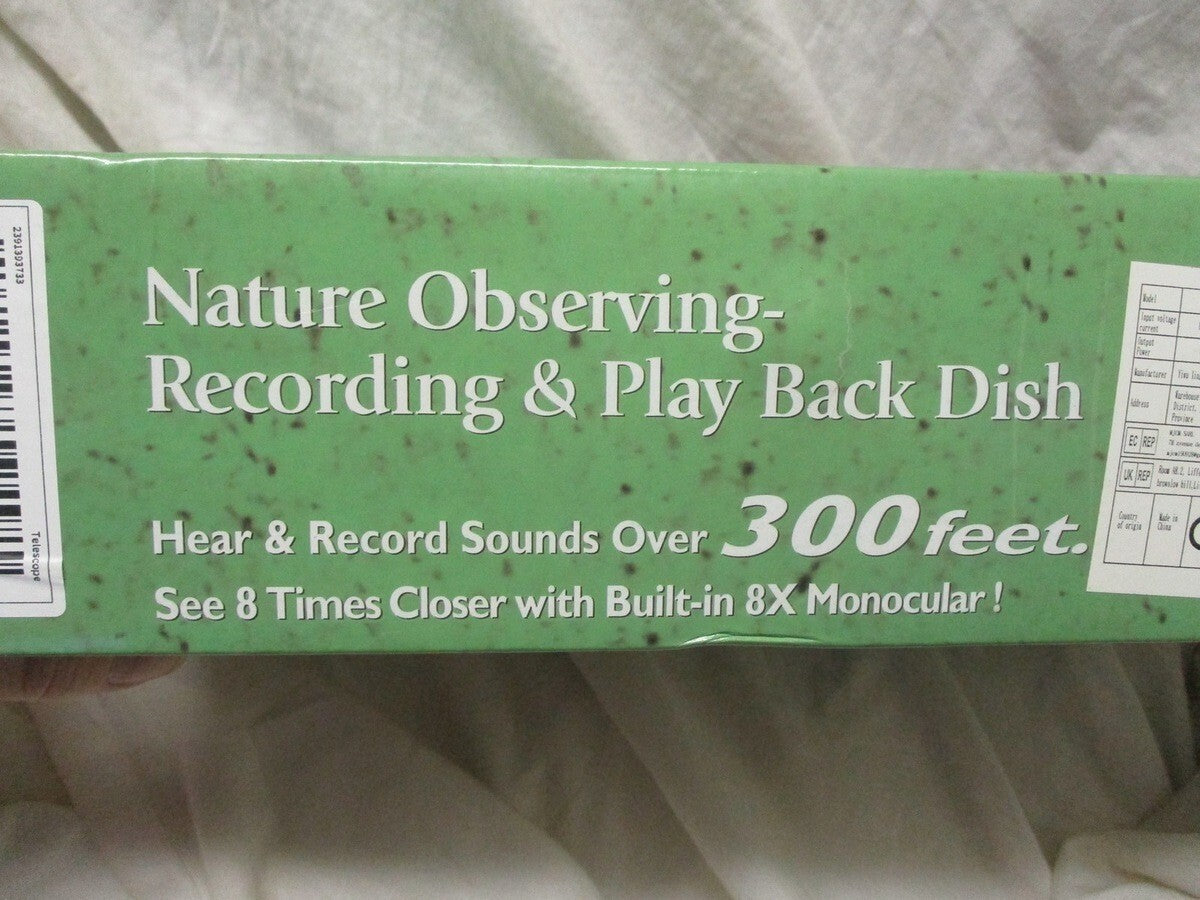 Nature Observing Recording & Play Back Dish