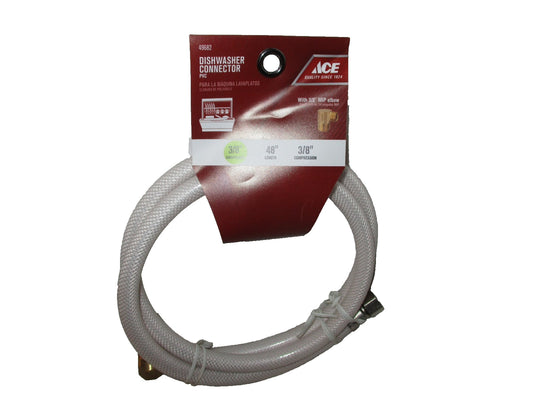 Ace Dishwasher Connector PVC 48" x 3/8" Com x 3/8" Com 49682
