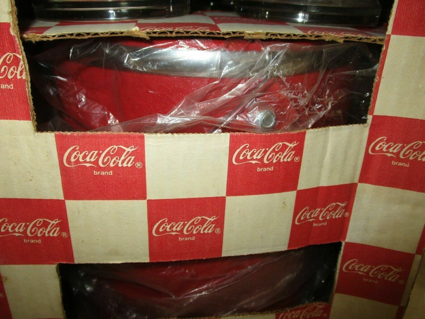 Coca Cola 5pc. Drinkware Set Ice Bucket & Tumbler Set New Old Stock