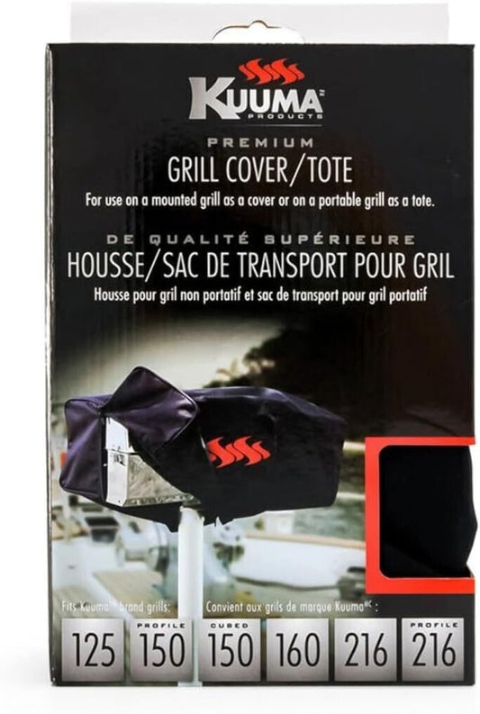 Camco Kuuma Black Portable Grill Cover | Safely Protects Kuuma Grills