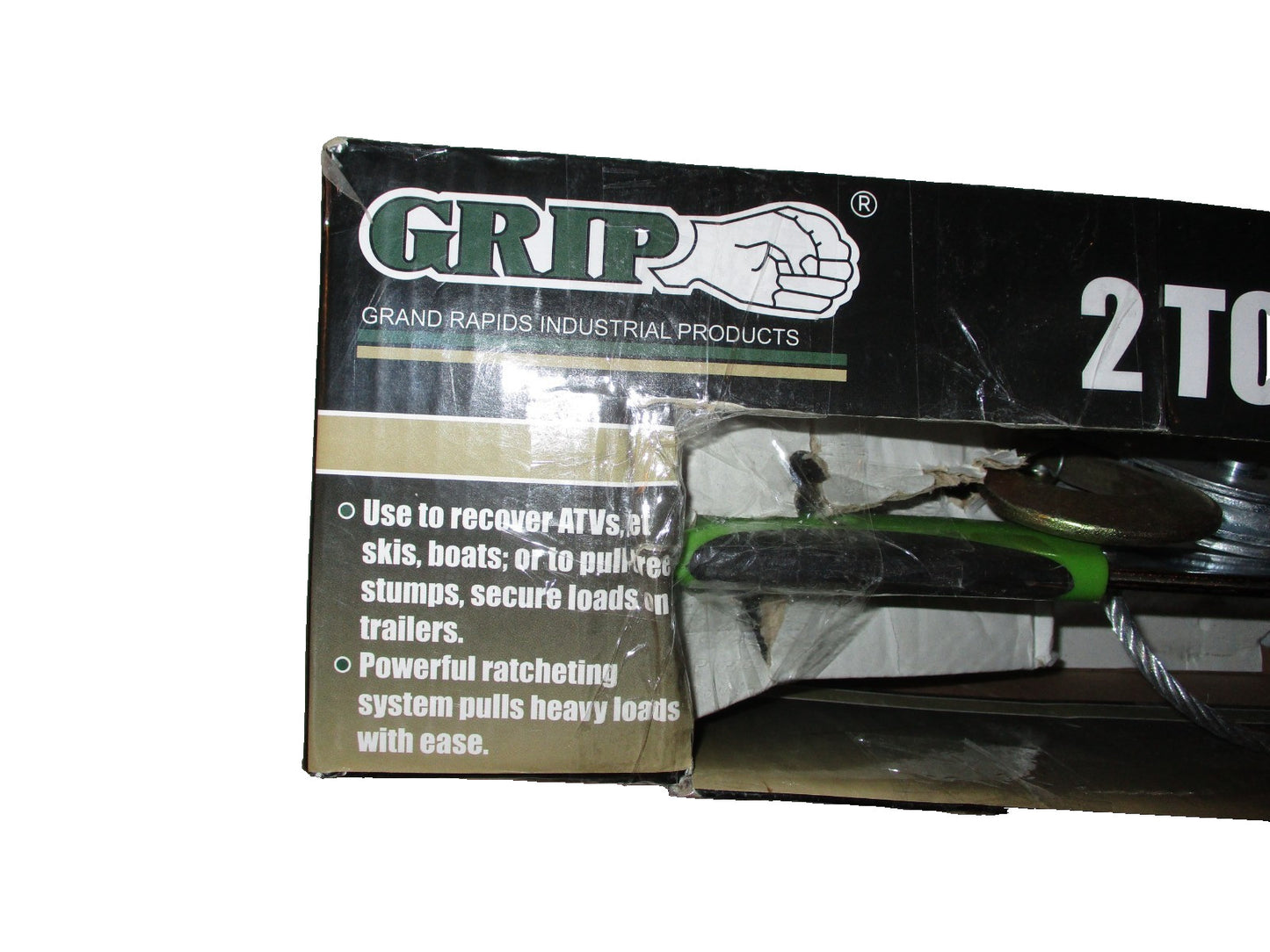 Grip 2 Ton Dual Gear Power Puller Hand Winch 4000 lb Max 18180