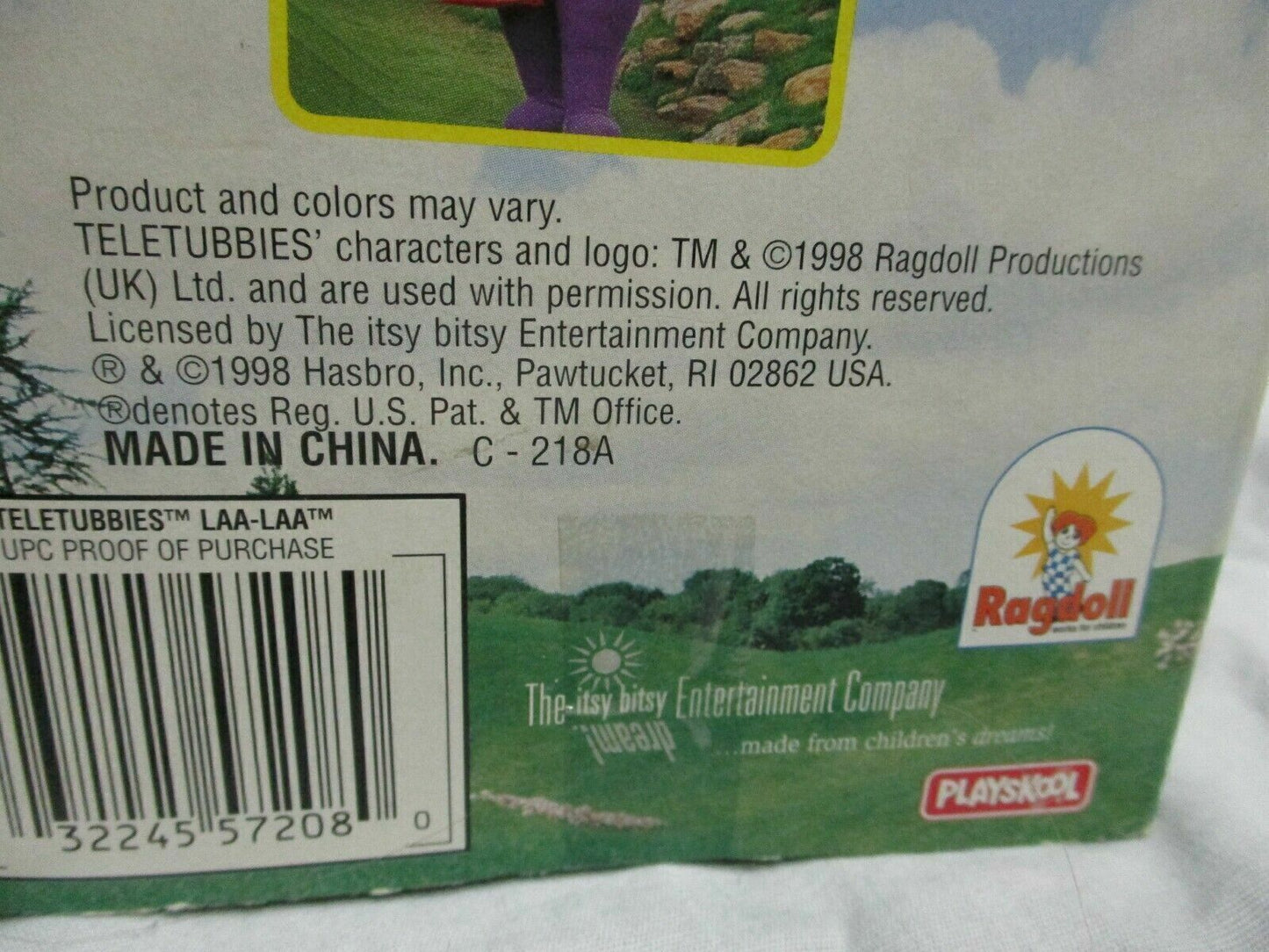 Vintage Teletubbies Lullaby Laa - Laa PLastic FIgure