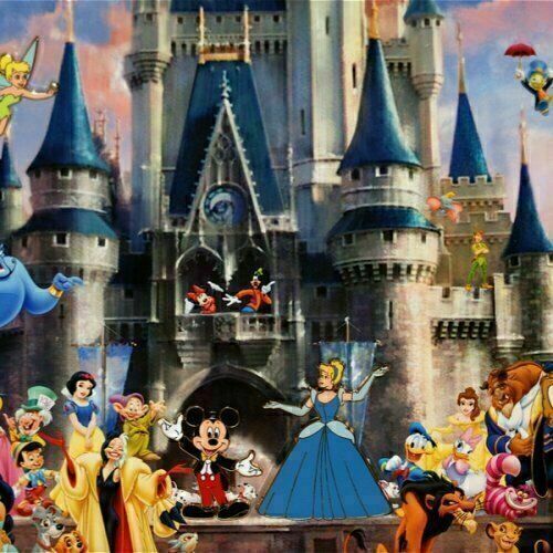 Disney Framed 4 Pin Castle Set (Where Dreams Come True)