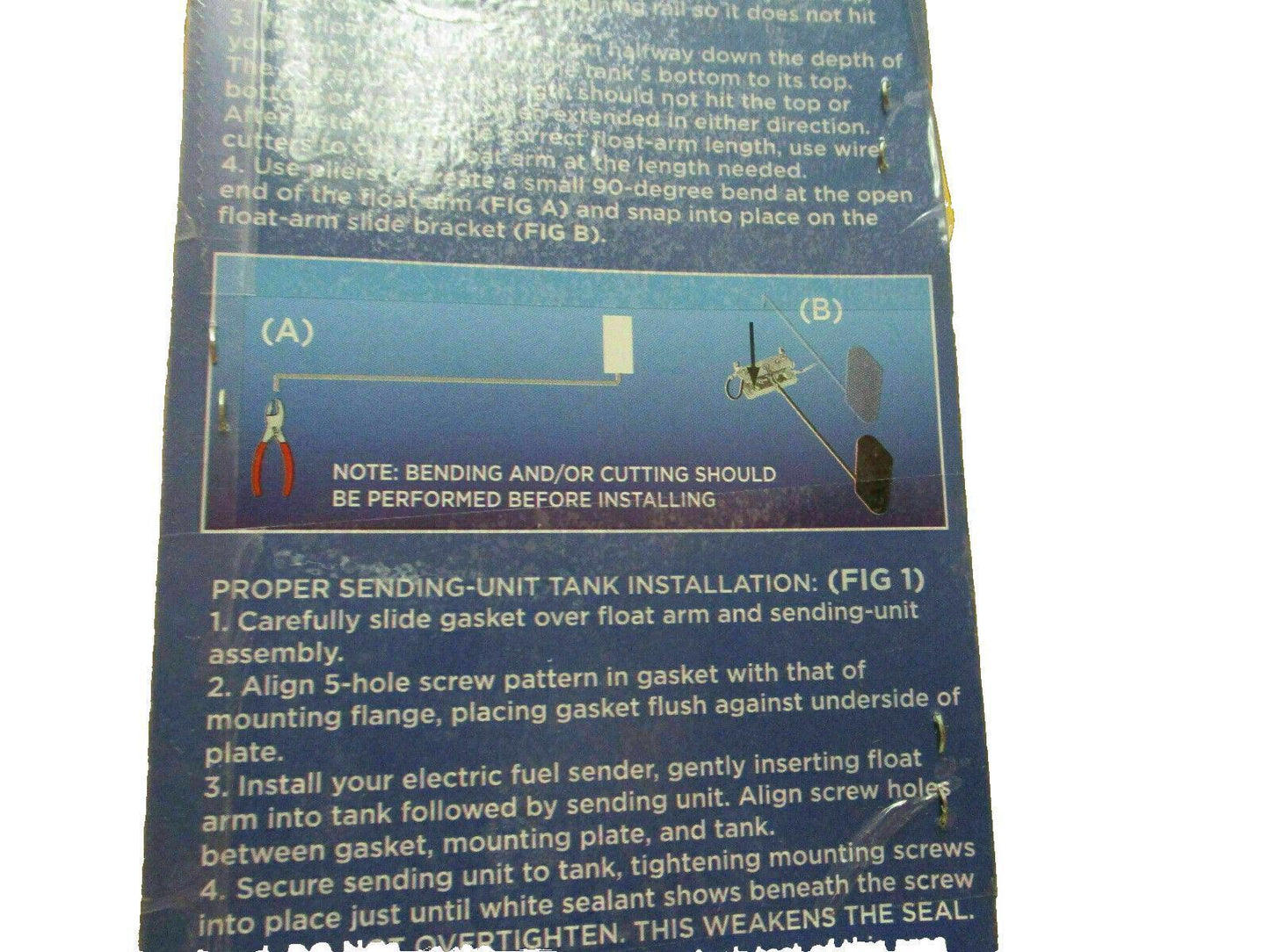 Marine Raider Universal Fuel Level Sending Unit Kit Tank Depth 6-24 N
