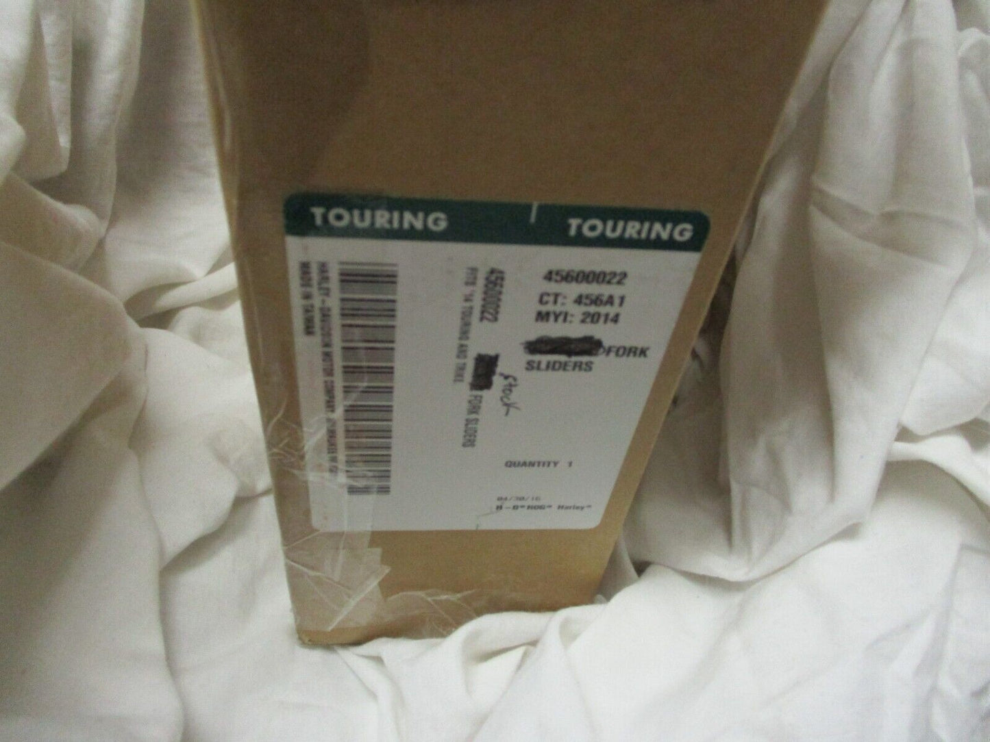 Harley Davidson Stock Stainless Steel Fork Sliders 6 1/2" Fits 2014 Fits Touring