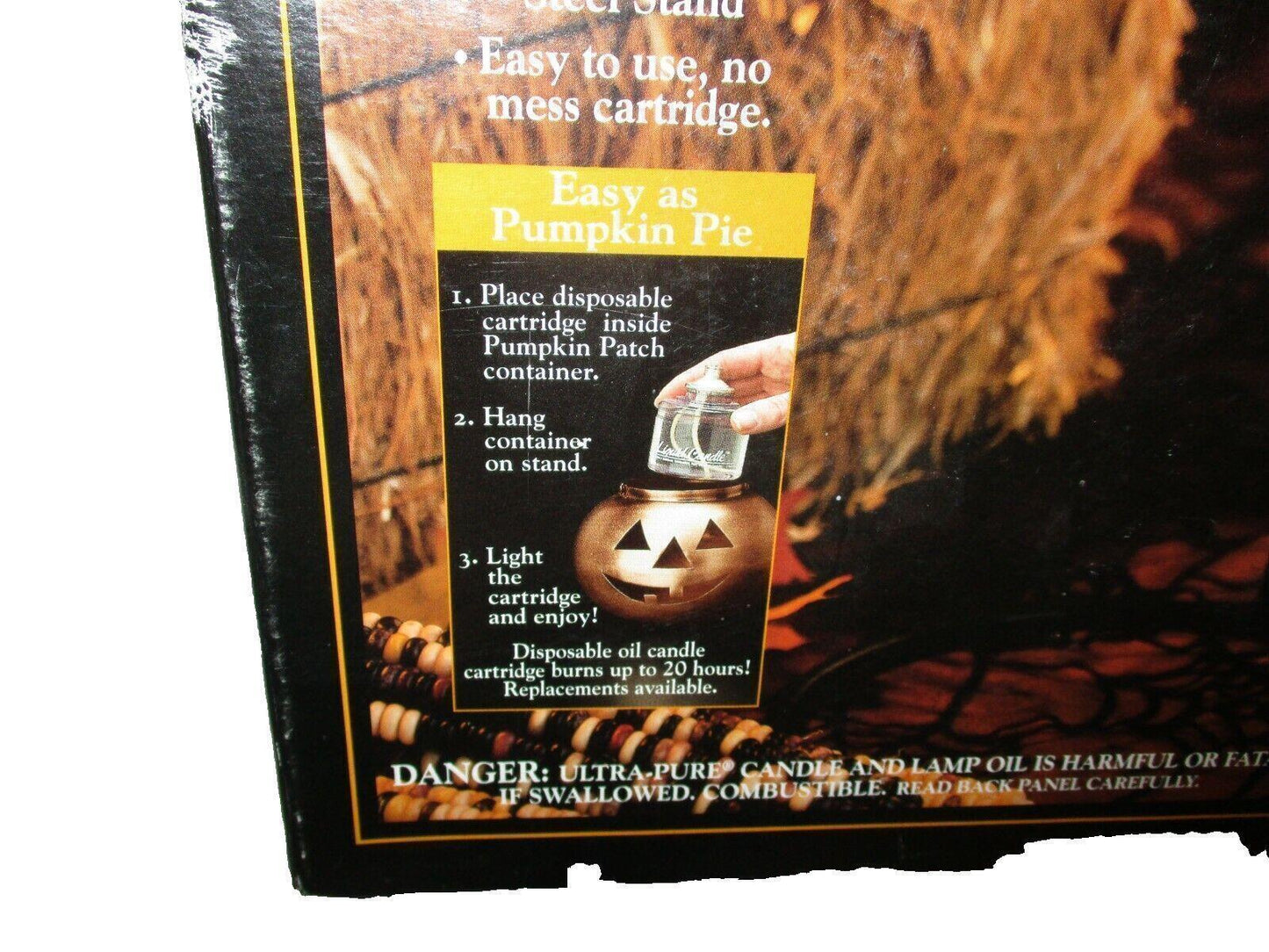 Jack-O-Lite Pumpkin Patch IndoorOutdoor Metal Lamplight With Steel Stand