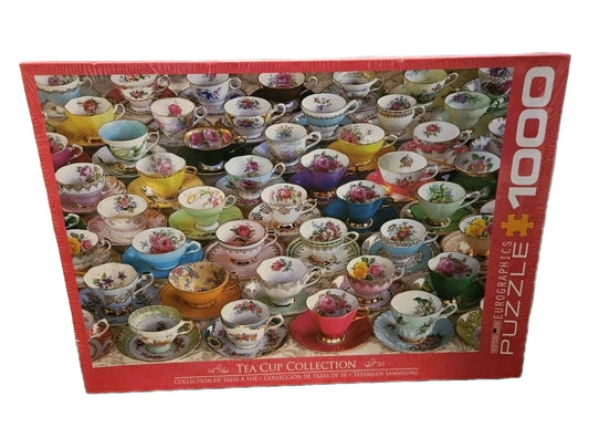 Eurographics Tea Cups - 1000 Piece Jigsaw Puzzle