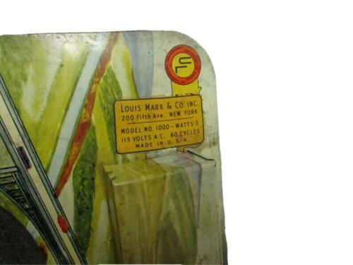 Vintage 1949 Magic Moto-run -Motion Tin Toy Vibrating Lou Marx & Co. Model 1000