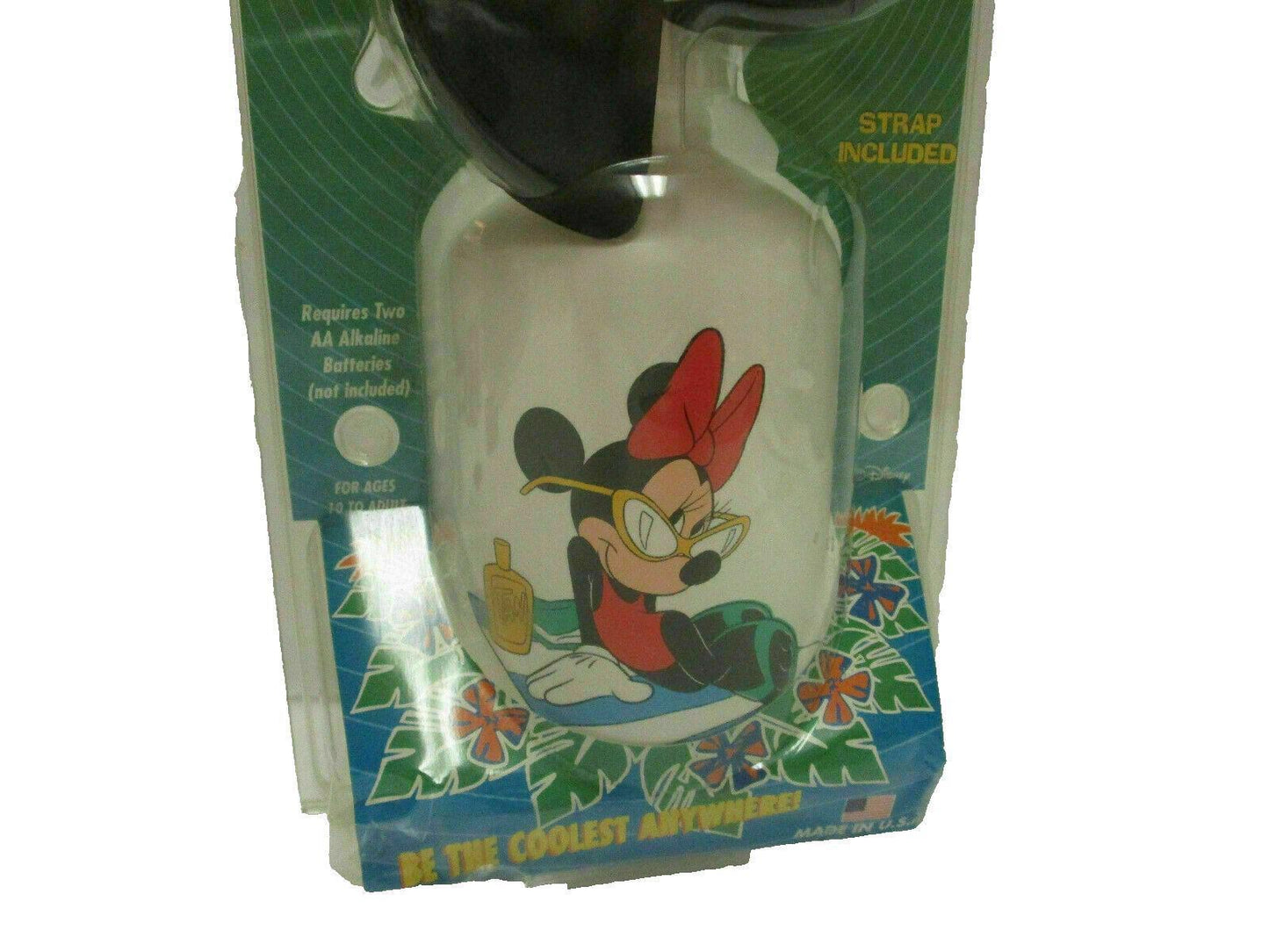 Walt Disney Vintage Mickey & Minnie Squeeze Breeze Water Mist Spray Fan Rare