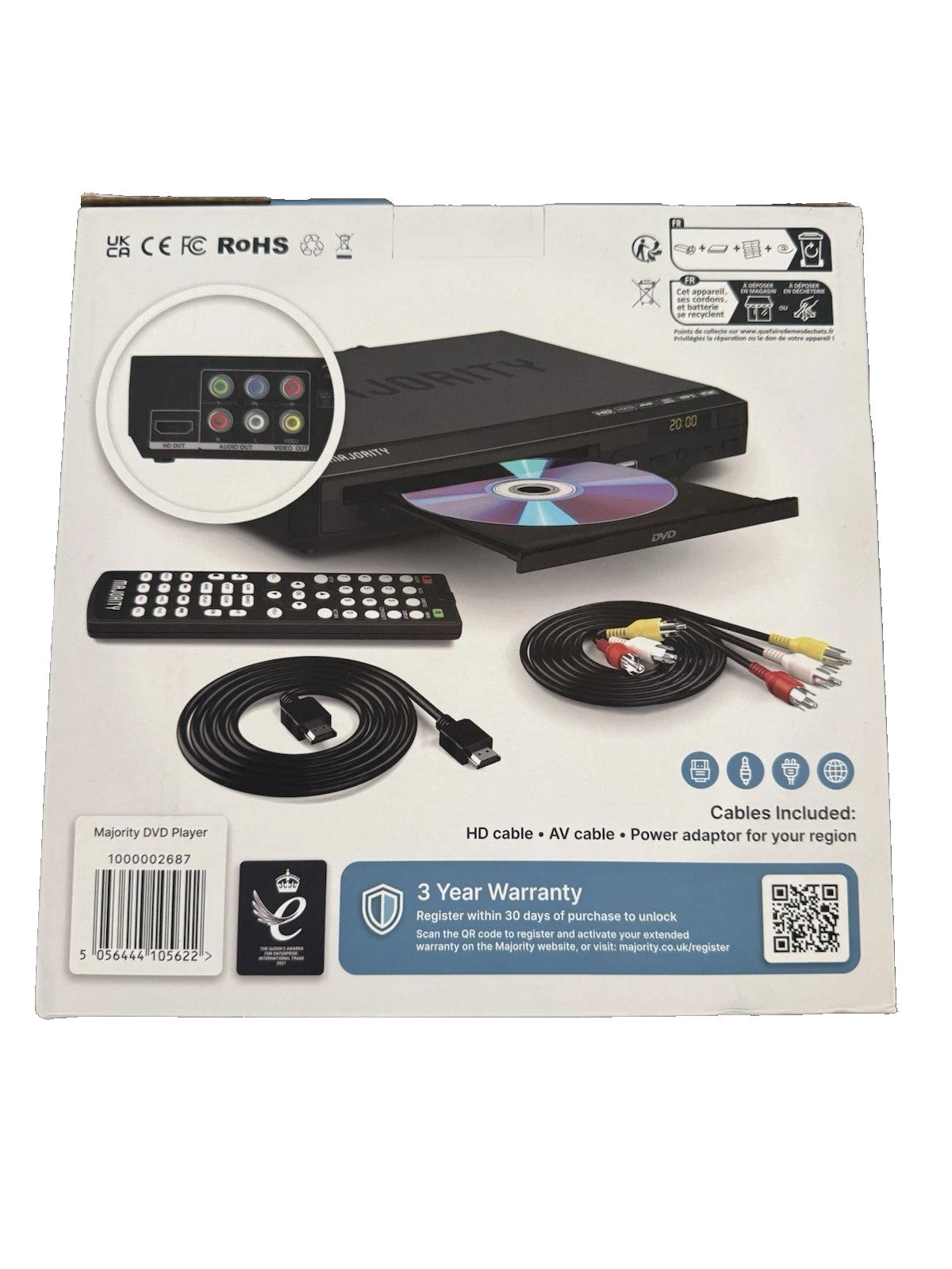 HDMI DVD Player | 1080P Region Free Mini DVD Player with USB & Remote