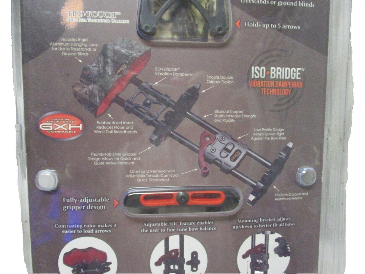 Apex Reactor Crossbow Quiver 5 Arrow Camo AG215E