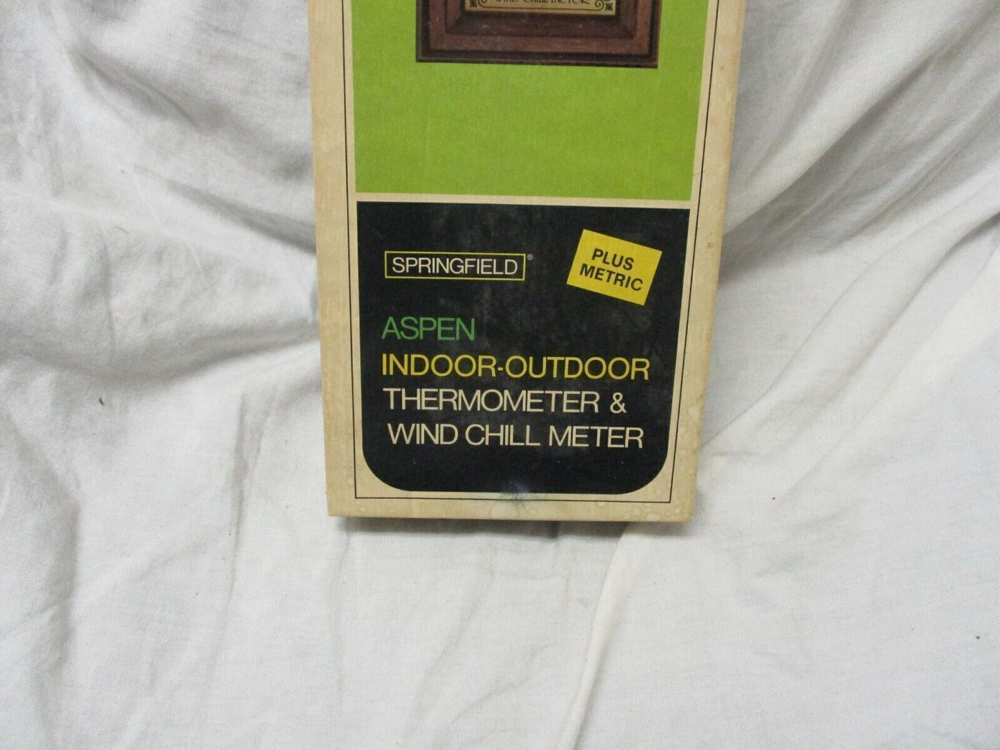 Vintage Thermometer Sprinfield Aspem Indoor-Outdoor Wind Chill Meter No. 7402