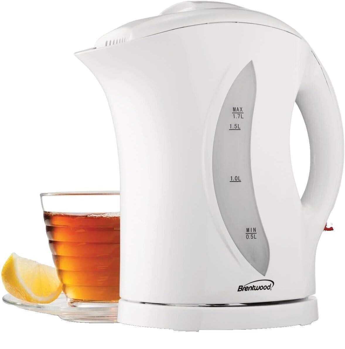 Brentwood Appliances 1.7L Cordless Plastic Tea Kettle KT-1617