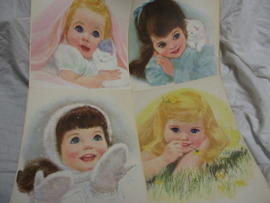 Vintage Frances Hook American Beauty Girls Vintage Picture Portraits