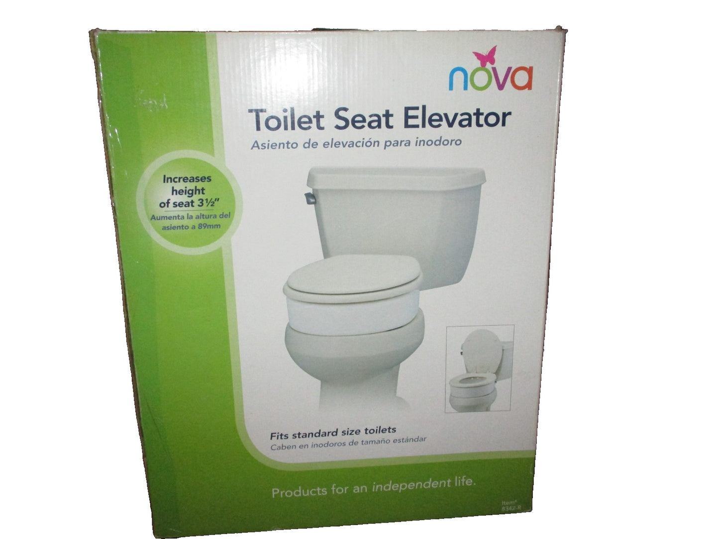 Nova 3.5" Toilet Seat Elevator Standard Round Bowl #8342-R