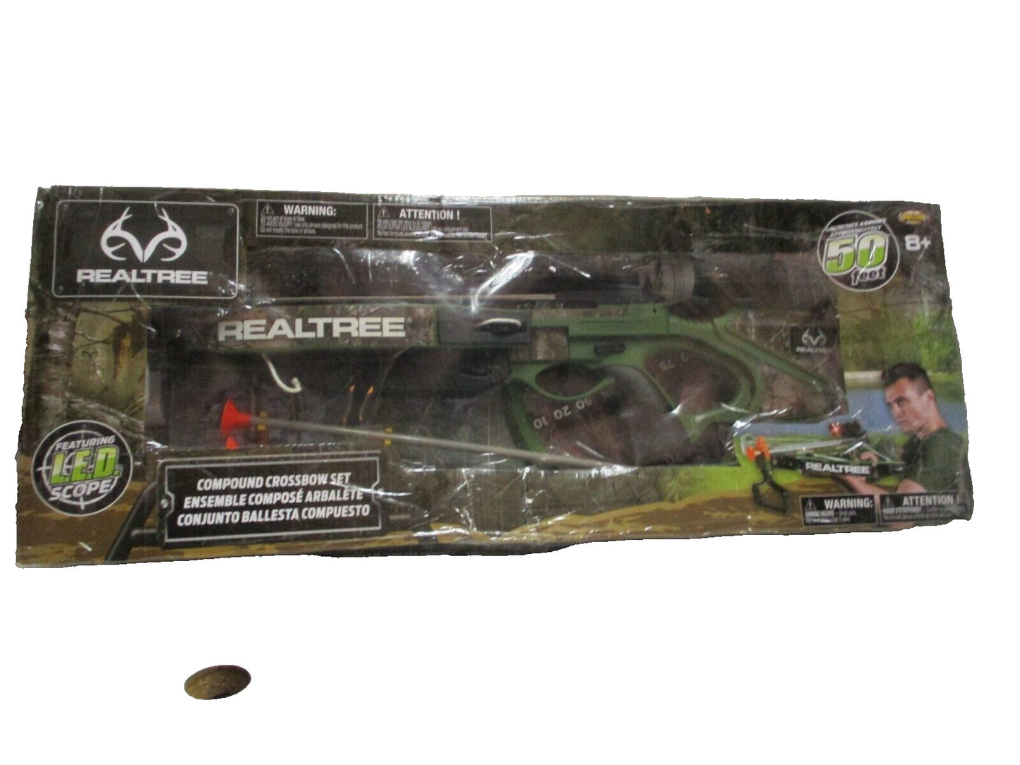 Realtree Compand Crossbow Set With LED Scope Batteries Not Included