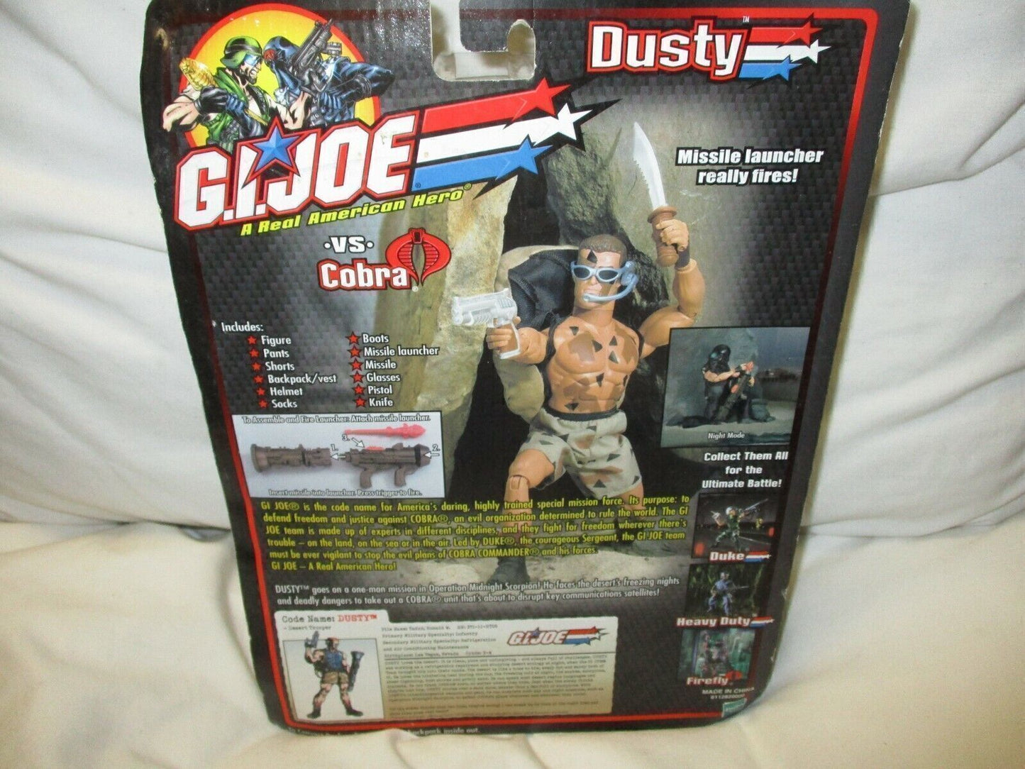 Vintage G.i. Joe Dusty Vs. Cobra