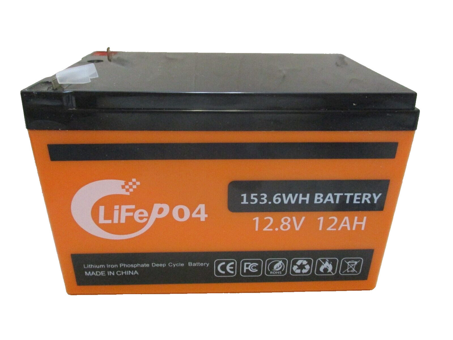 Rechargeable Battery 12V 153.6wh 12AH LIFEP04 Model QPD-1212