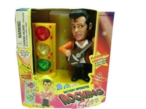 Vintage Musical La Bamba Battery Rocking Star Collector Piggy Bank Flashing