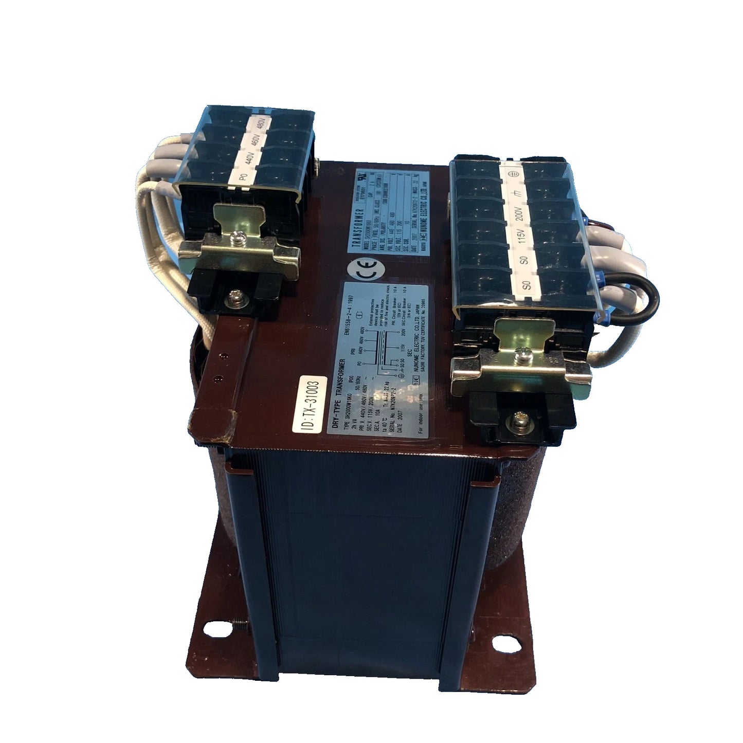 Numone Electric Special Transformer Model SH2000W16K0 1 Phase 50/60Hz Primary Vo