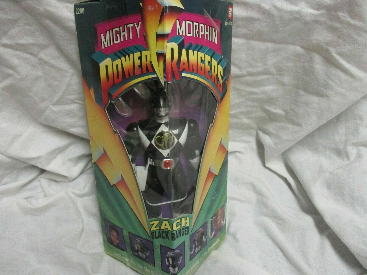 1993 Mighty Morphin Power Randers Zach Black Ranger