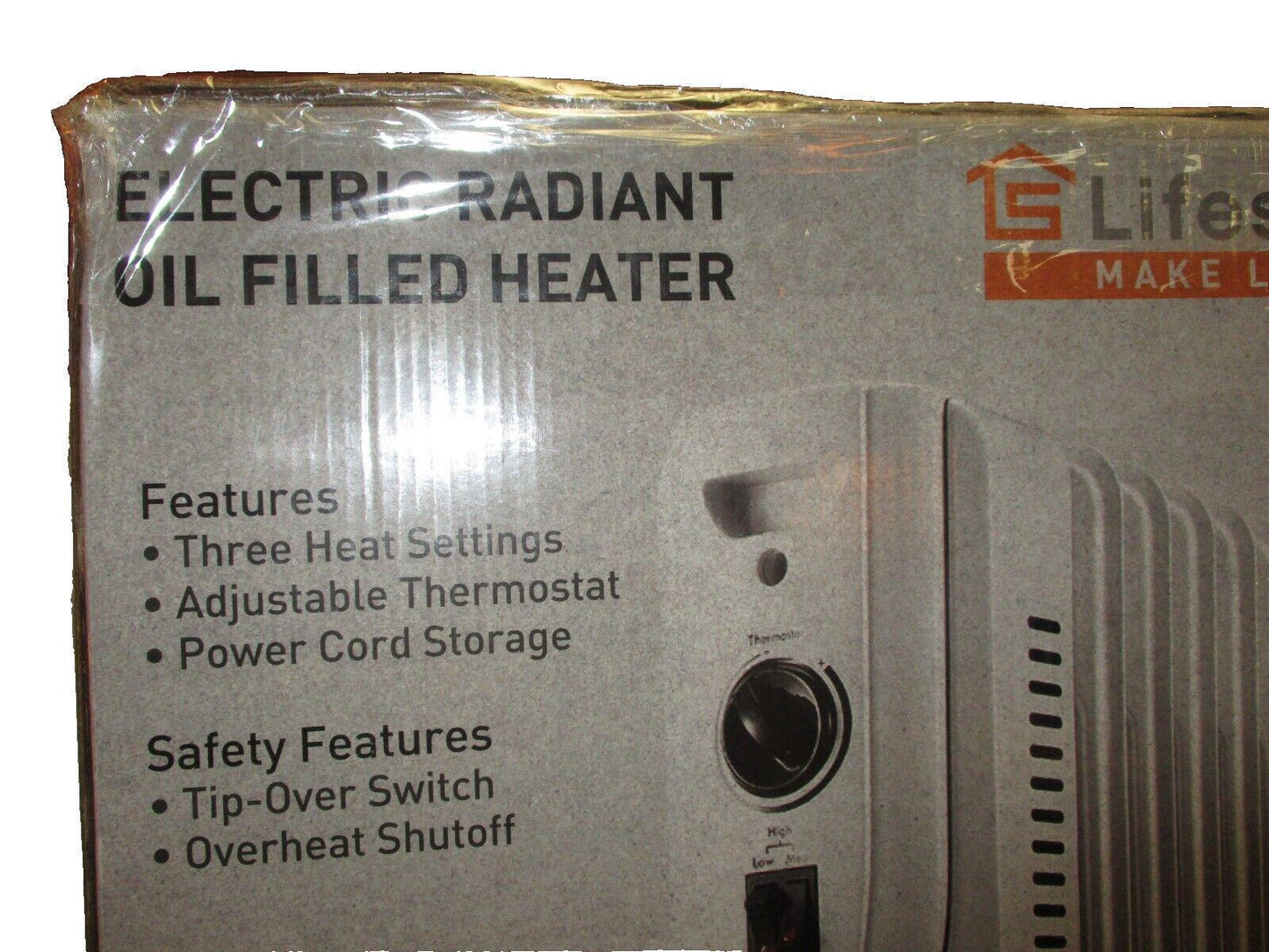 LifeSmart 1500W Digital Oil Filled Radiator 3Heat Settings Up To 1500W on High