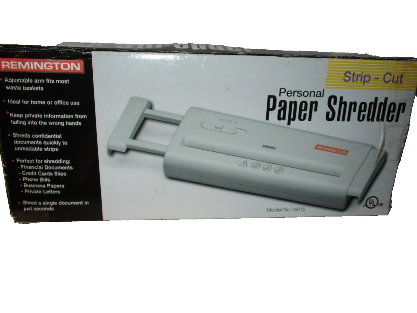 Remington Personal Paper Shredder Model No. 16015