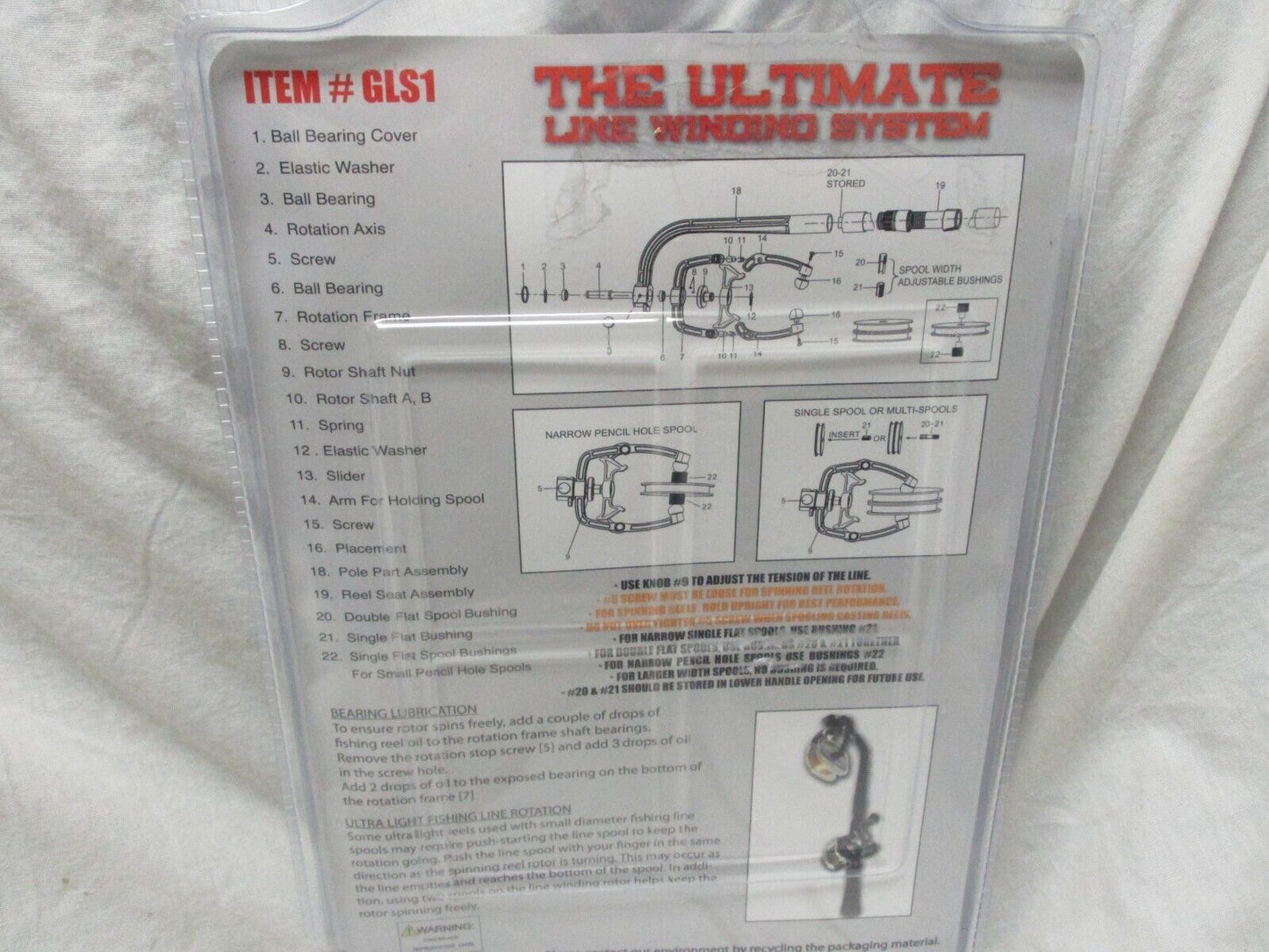 American Spirit Line Winding System GLS1 Line Winder Spooler