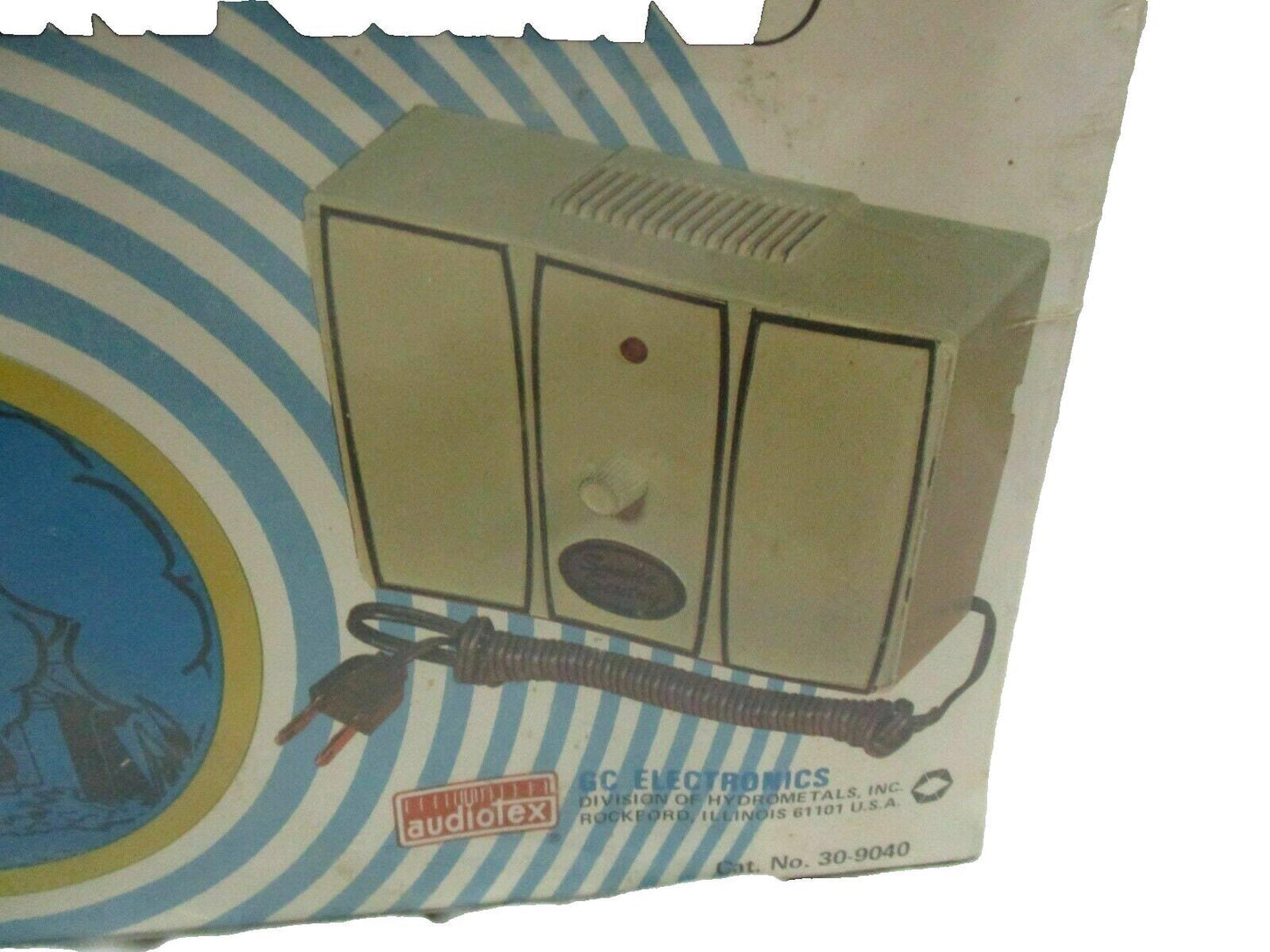 Vintage audiotex gas and smoke electric sentry detector rare find(new old stock)