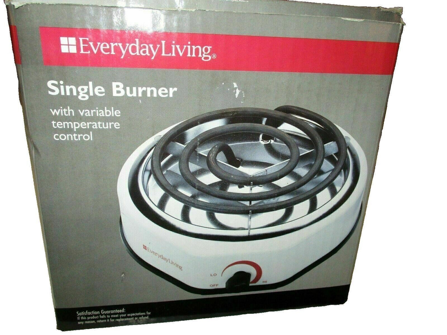Everyday Living Single Burner w/ variable temperature control 1100 Watts