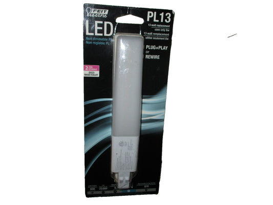 FEIT Electric LED PL13 13 Watt Replacement Plug Play Rewire Cool White 2 Pin