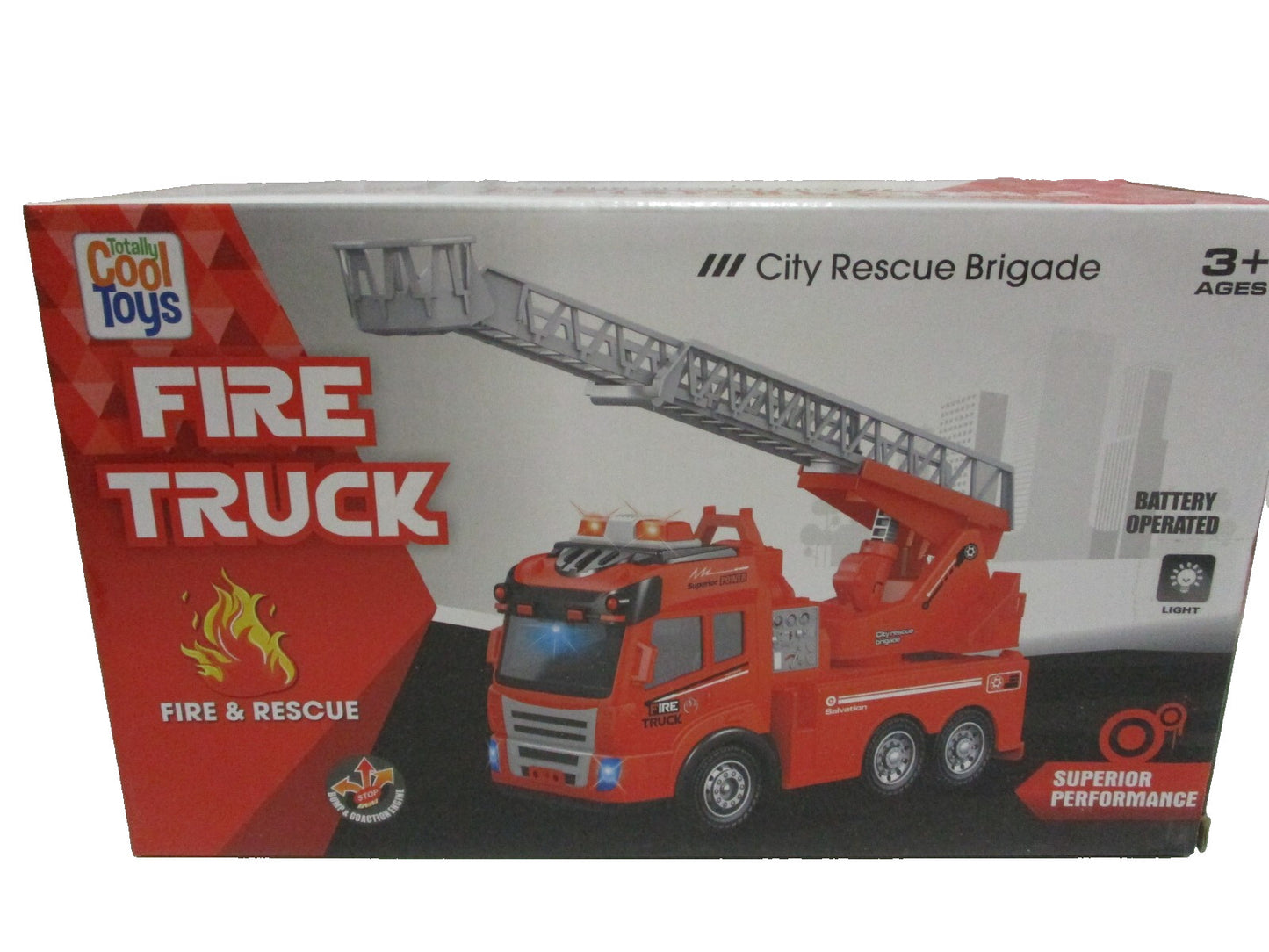 Totally Cool Toys - Fire Truck - City Rescue Brigade Bumb-Go